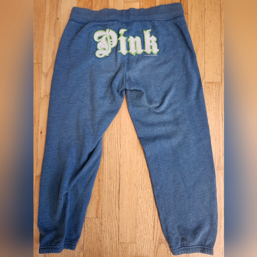 PINK Victoria's Secret Vintage Sweatpants with Embroidery and Patchwork